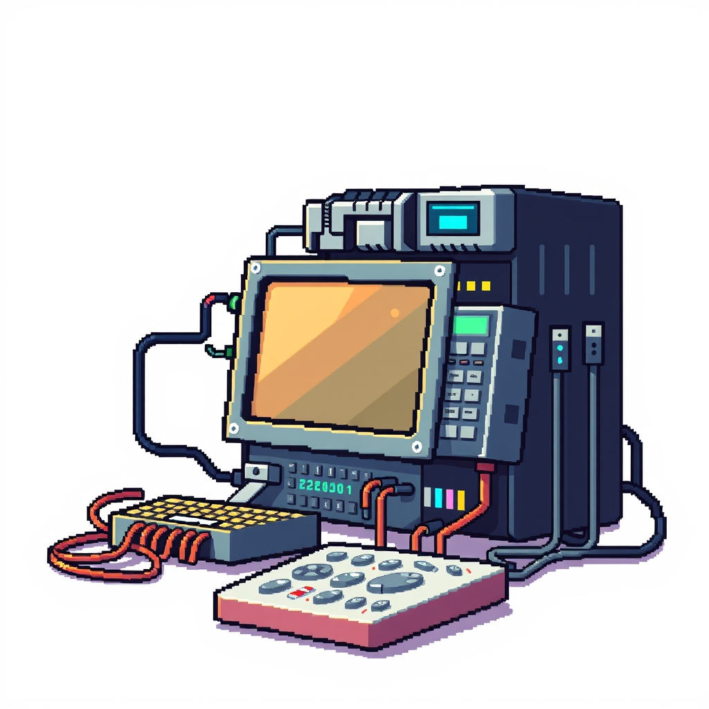 Pixel art illustration for the Hardware brief
