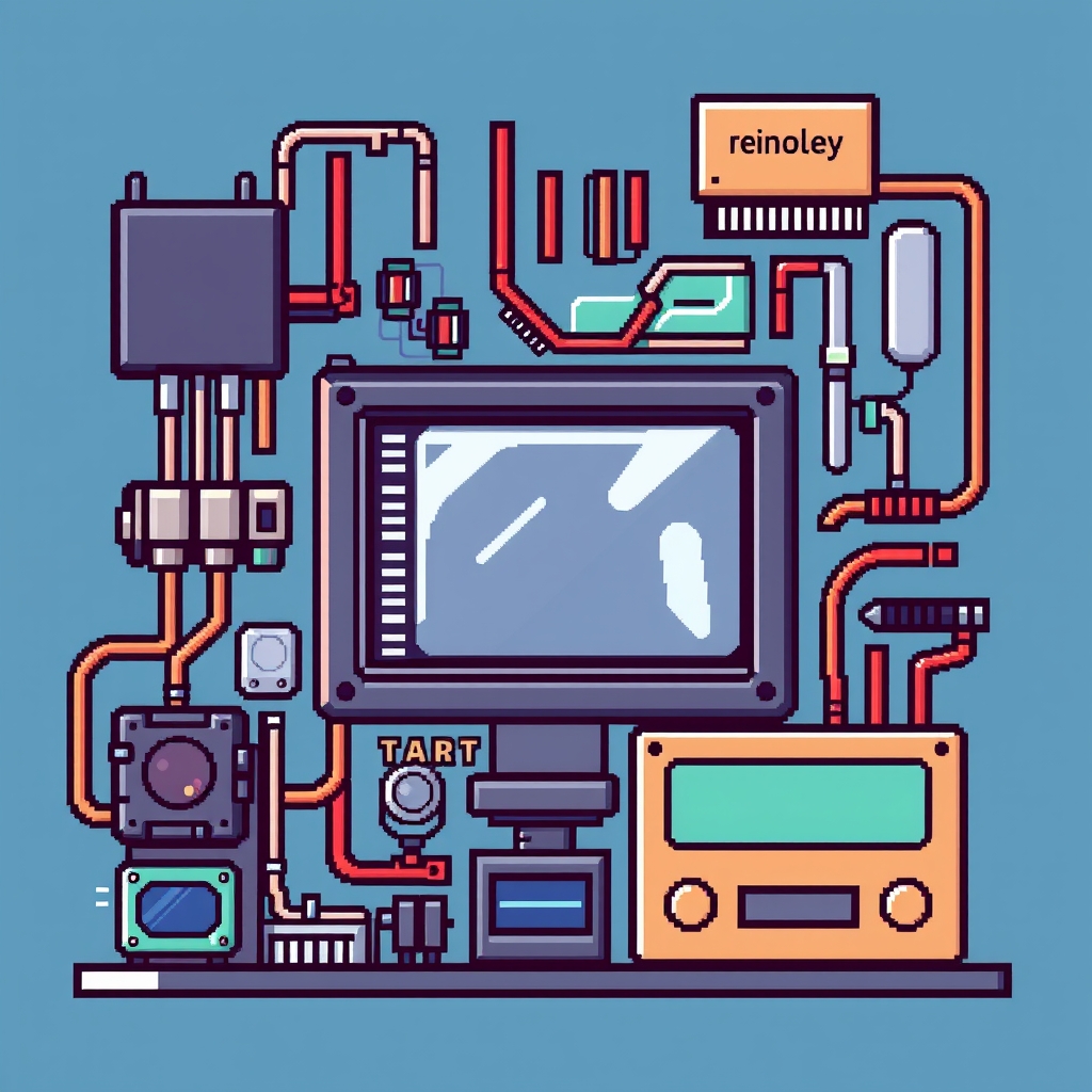 Pixel art illustration for the Hardware brief