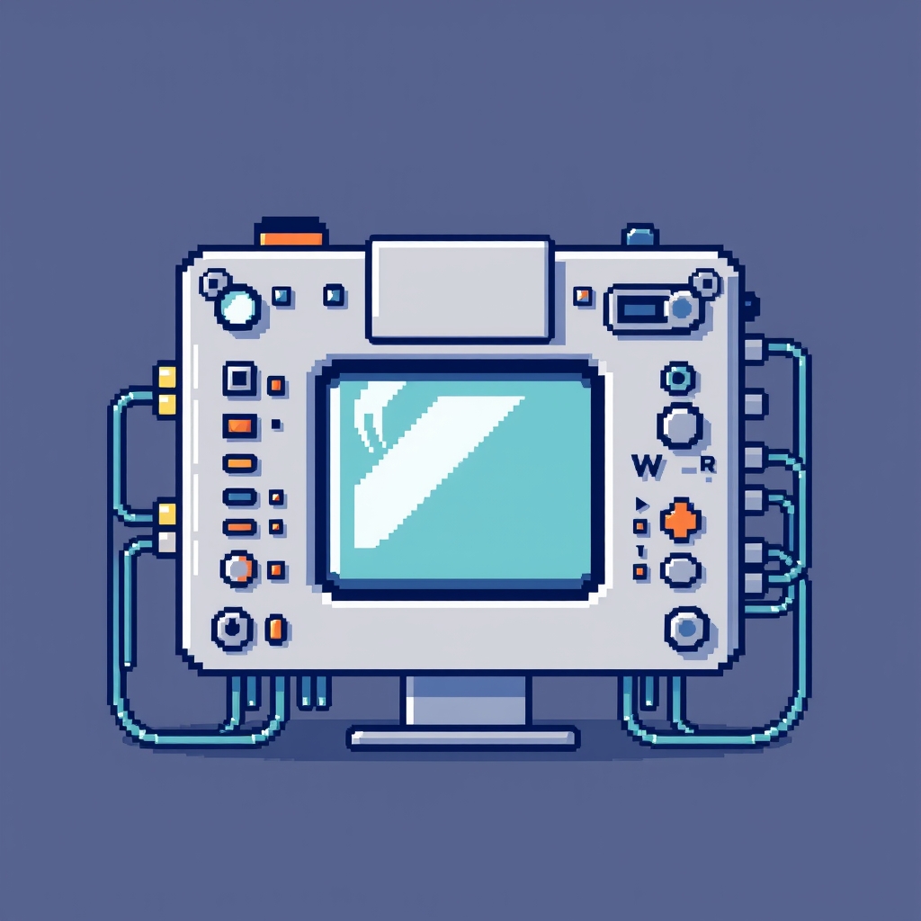 Pixel art illustration for the Hardware brief