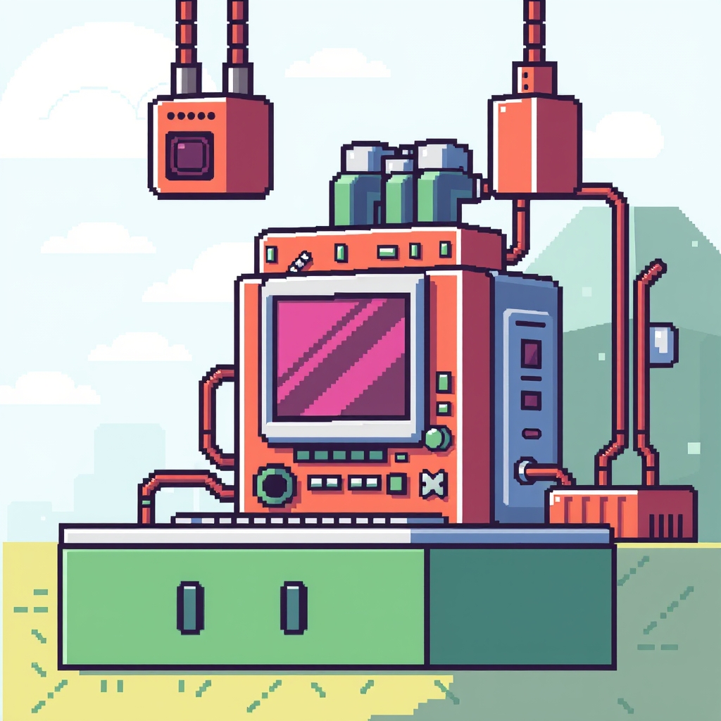 Pixel art illustration for the Hardware brief